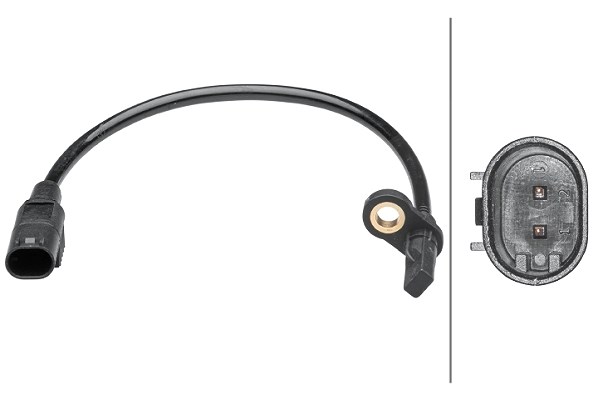 Hella Sensor, Raddrehzahl [Hersteller-Nr. 6PU012679-551] für Mercedes-Benz