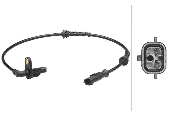 Hella Sensor, Raddrehzahl [Hersteller-Nr. 6PU012679-101] für Dacia, Renault