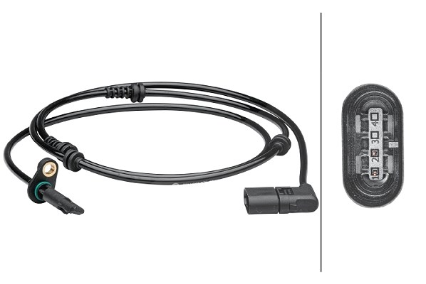 Hella Sensor, Raddrehzahl [Hersteller-Nr. 6PU012679-461] für Mercedes-Benz