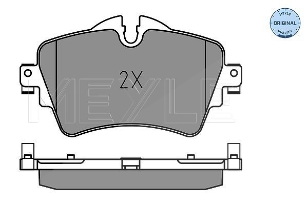 Meyle Bremsbelagsatz, Scheibenbremse [Hersteller-Nr. 0252218719] für Mini, BMW