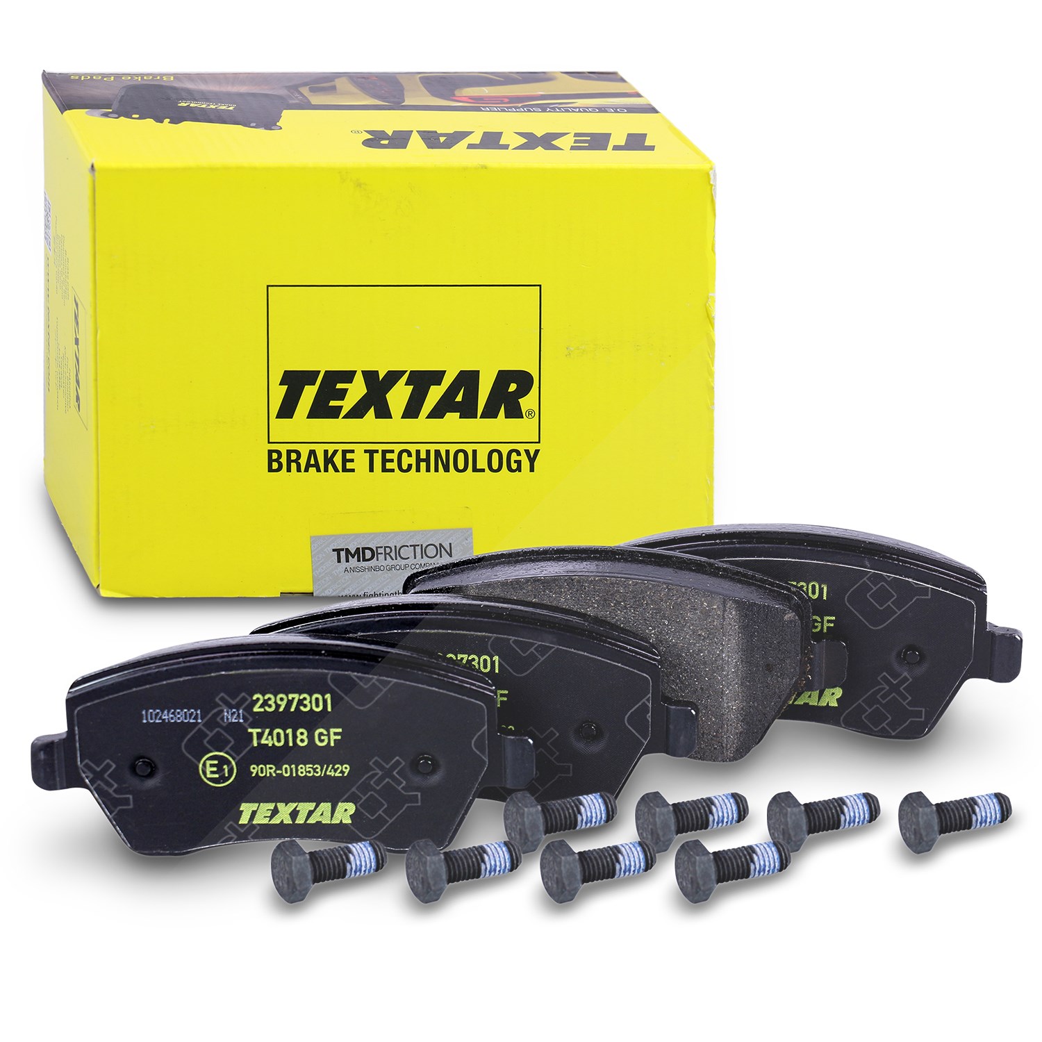 Textar Bremsbelagsatz vorne [Hersteller-Nr. 2397301] für Nissan, Lada, Renault, Dacia, Mercedes-Benz