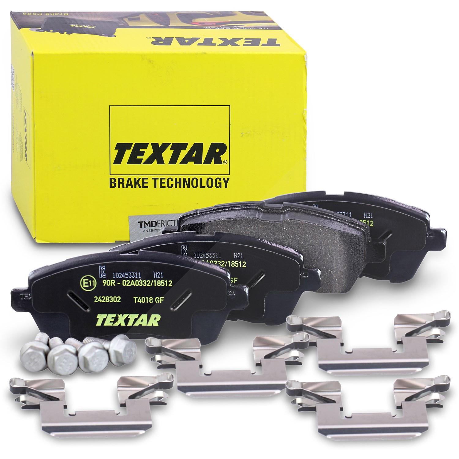 Textar Bremsbelagsatz vorne [Hersteller-Nr. 2428302] für Mazda, Ford