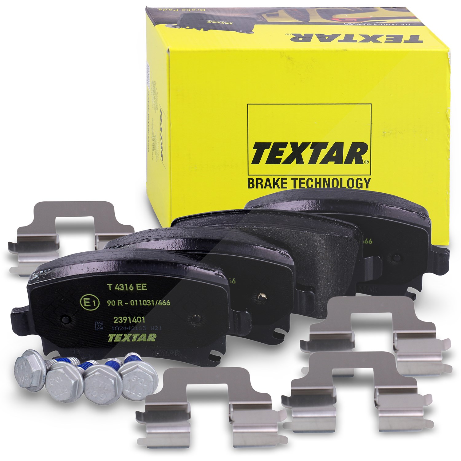 Textar Bremsbelagsatz hinten [Hersteller-Nr. 2391401] für Seat, Skoda, Audi, VW