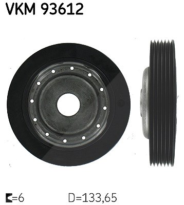 Skf Riemenscheibe, Kurbelwelle [Hersteller-Nr. VKM93612] für Renault