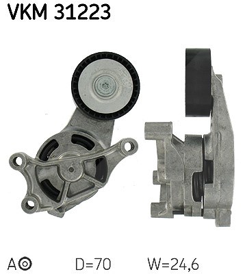 Skf Spannrolle, Keilrippenriemen [Hersteller-Nr. VKM31223] für Seat, VW, Skoda, Audi