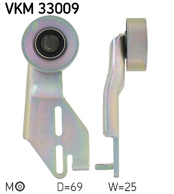 Skf Spannrolle, Keilrippenriemen [Hersteller-Nr. VKM33009] für Peugeot, Mega, Rover, Citroën