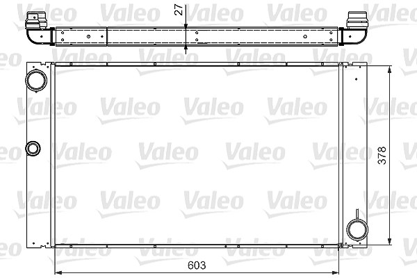 Valeo Kühler, Motorkühlung [Hersteller-Nr. 735475] für BMW
