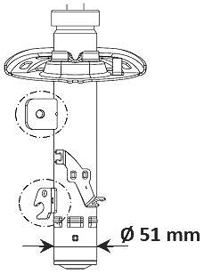 Kyb Stoßdämpfer [Hersteller-Nr. 3348013] für Peugeot, Ds