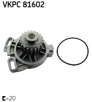 Skf Wasserpumpe [Hersteller-Nr. VKPC81602] für Audi, VW, Volvo