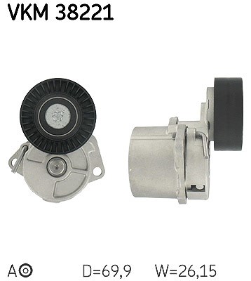 Skf Spannrolle, Keilrippenriemen [Hersteller-Nr. VKM38221] für BMW