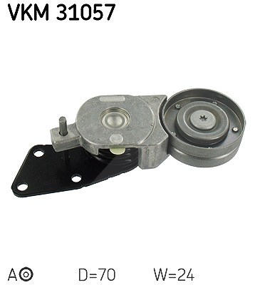Skf Spannrolle, Keilrippenriemen [Hersteller-Nr. VKM31057] für Skoda, VW, Seat