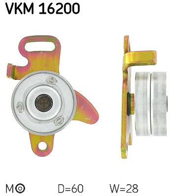 Skf Spannrolle, Zahnriemen [Hersteller-Nr. VKM16200] für Renault, Citroën, Peugeot