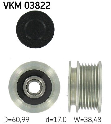 Skf Generatorfreilauf [Hersteller-Nr. VKM03822] für Mercedes-Benz