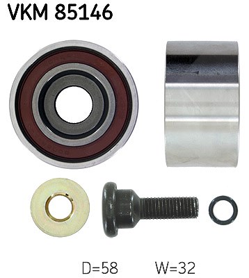 Skf Umlenk-/Führungsrolle, Zahnriemen [Hersteller-Nr. VKM85146] für Hyundai, Kia