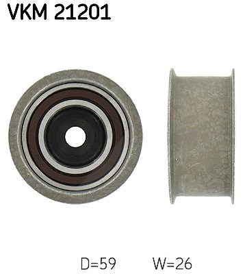 Skf Umlenk-/Führungsrolle, Zahnriemen [Hersteller-Nr. VKM21201] für Audi