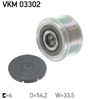 Skf Generatorfreilauf [Hersteller-Nr. VKM03302] für Zastava, Land Rover, Mini, Volvo, Lancia, Fiat, Ford, Citroën, Peugeot