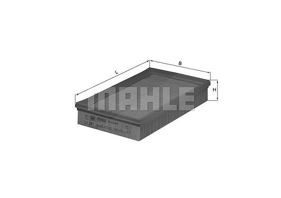 Mahle Luftfilter [Hersteller-Nr. LX387] für Ford