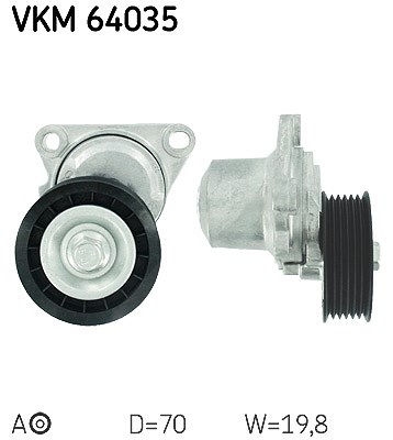 Skf Spannrolle, Keilrippenriemen [Hersteller-Nr. VKM64035] für Ford, Mazda