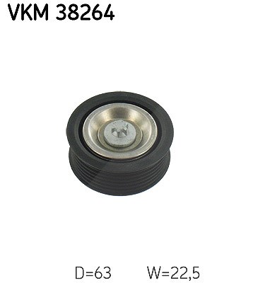 Skf Umlenk-/Führungsrolle, Keilrippenriemen [Hersteller-Nr. VKM38264] für Mercedes-Benz