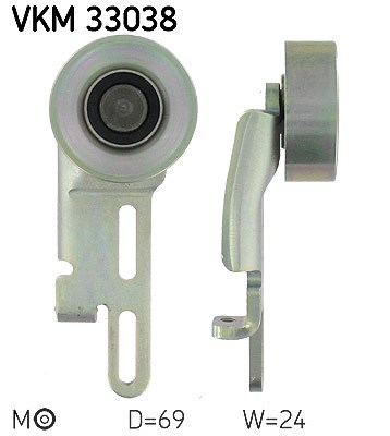 Skf Spannrolle, Keilrippenriemen [Hersteller-Nr. VKM33038] für Peugeot, Citroën