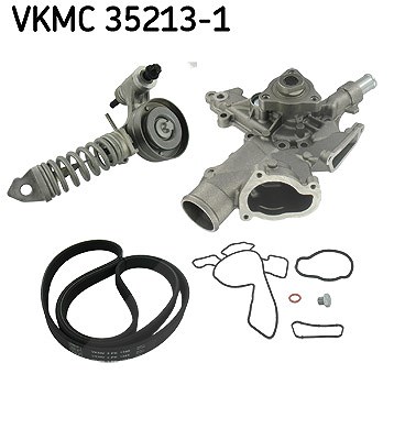 Skf Wasserpumpe + Keilrippenriemensatz [Hersteller-Nr. VKMC35213-1] für Vauxhall, Opel