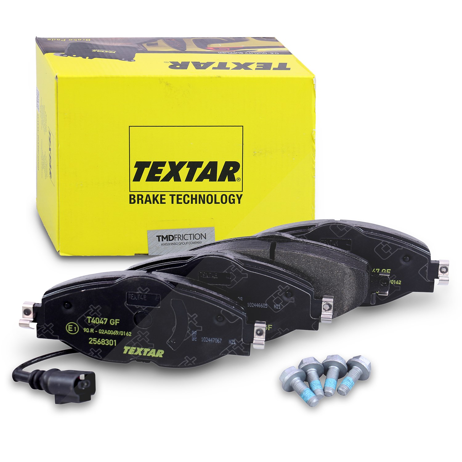 Textar Bremsbelagsatz mit VWK Vorne [Hersteller-Nr. 2568301] für Audi, Skoda, Cupra, Seat, VW