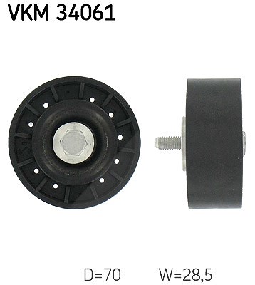 Skf Umlenk-/Führungsrolle, Keilrippenriemen [Hersteller-Nr. VKM34061] für Ford