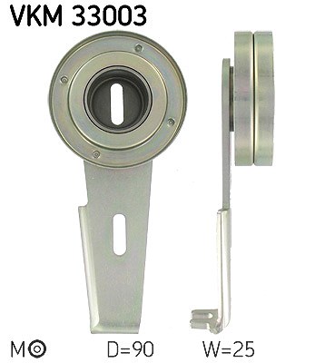 Skf Spannrolle, Keilrippenriemen [Hersteller-Nr. VKM33003] für Lancia, Fiat, Citroën, Peugeot