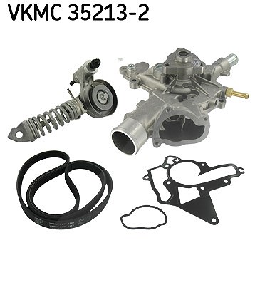 Skf Wasserpumpe + Keilrippenriemensatz [Hersteller-Nr. VKMC35213-2] für Opel, Vauxhall