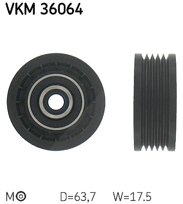 Skf Spannrolle, Keilrippenriemen [Hersteller-Nr. VKM36064] für Renault, Vauxhall, Opel