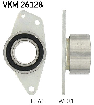 Skf Umlenk-/Führungsrolle, Zahnriemen [Hersteller-Nr. VKM26128] für Renault, Opel