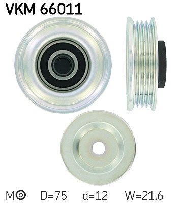 Skf Spannrolle, Keilrippenriemen [Hersteller-Nr. VKM66011] für Suzuki