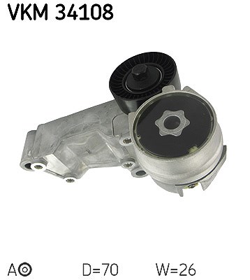 Skf Spannrolle, Keilrippenriemen [Hersteller-Nr. VKM34108] für Ford, Saab