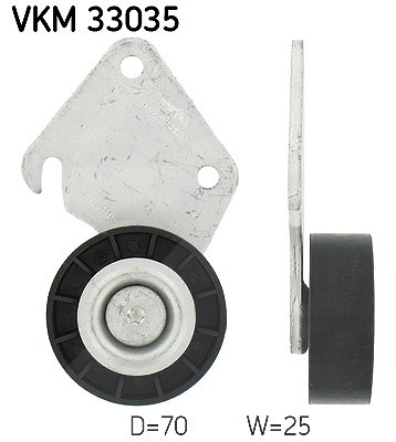 Skf Umlenk-/Führungsrolle, Keilrippenriemen [Hersteller-Nr. VKM33035] für Citroën, Lancia, Peugeot, Fiat