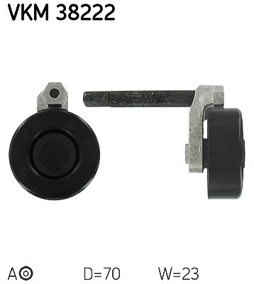 Skf Spannrolle, Keilrippenriemen [Hersteller-Nr. VKM38222] für BMW