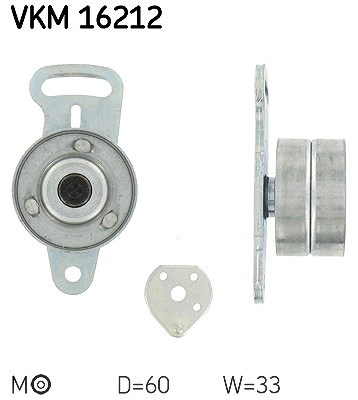 Skf Spannrolle, Zahnriemen [Hersteller-Nr. VKM16212] für Jeep, Renault