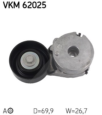 Skf Spannrolle, Keilrippenriemen [Hersteller-Nr. VKM62025] für Renault, Nissan