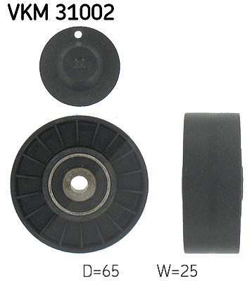 Skf Umlenk-/Führungsrolle, Keilrippenriemen [Hersteller-Nr. VKM31002] für Audi, Seat, Skoda, VW