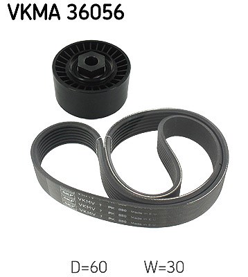 Skf Keilrippenriemensatz [Hersteller-Nr. VKMA36056] für Renault