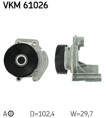 Skf Spannrolle, Keilrippenriemen [Hersteller-Nr. VKM61026] für Lexus, Toyota