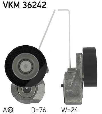 Skf Spannrolle, Keilrippenriemen [Hersteller-Nr. VKM36242] für Land Rover, Volvo