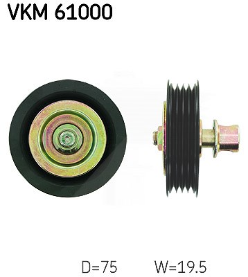 Skf Umlenk-/Führungsrolle, Keilrippenriemen [Hersteller-Nr. VKM61000] für Toyota, Lexus