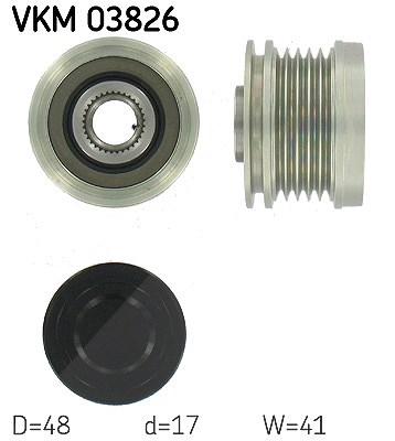 Skf Generatorfreilauf [Hersteller-Nr. VKM03826] für Mitsubishi, Smart, Mercedes-Benz