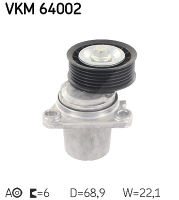 Skf Spannrolle, Keilrippenriemen [Hersteller-Nr. VKM64002] für Mazda