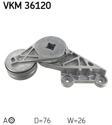 Skf Spannrolle, Keilrippenriemen [Hersteller-Nr. VKM36120] für Renault, Volvo
