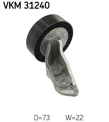 Skf Umlenk-/Führungsrolle, Keilrippenriemen [Hersteller-Nr. VKM31240] für Audi, VW