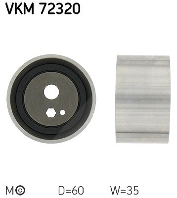 Skf Spannrolle, Zahnriemen [Hersteller-Nr. VKM72320] für Ldv, Nissan