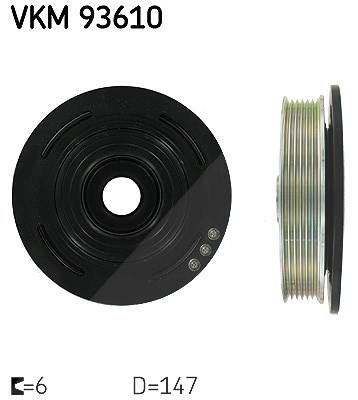 Skf Riemenscheibe, Kurbelwelle [Hersteller-Nr. VKM93610] für Nissan, Vauxhall, Opel, Renault