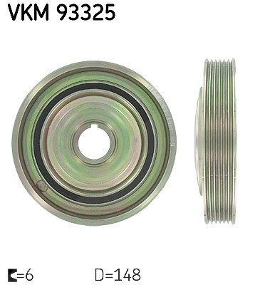 Skf Riemenscheibe, Kurbelwelle [Hersteller-Nr. VKM93325] für Citroën, Peugeot