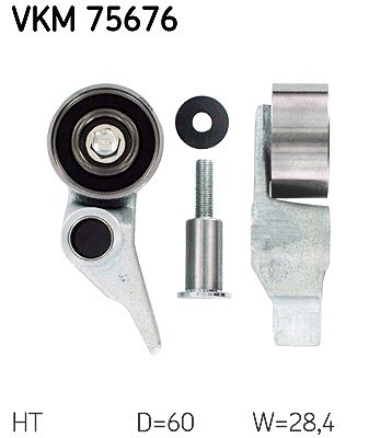 Skf Spannrolle, Zahnriemen [Hersteller-Nr. VKM75676] für Mitsubishi